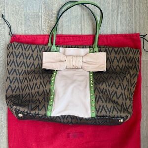 Authentic Valentino Garavani V-Logo Monogram Tote - Pristine Body
